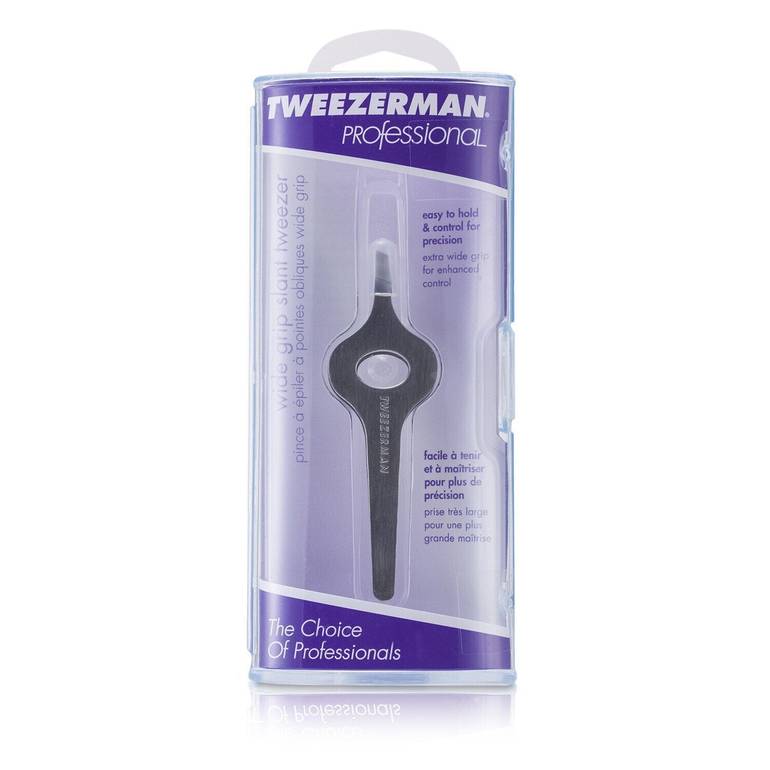 Professional Wide Grip Slant Tweezer by Tweezerman