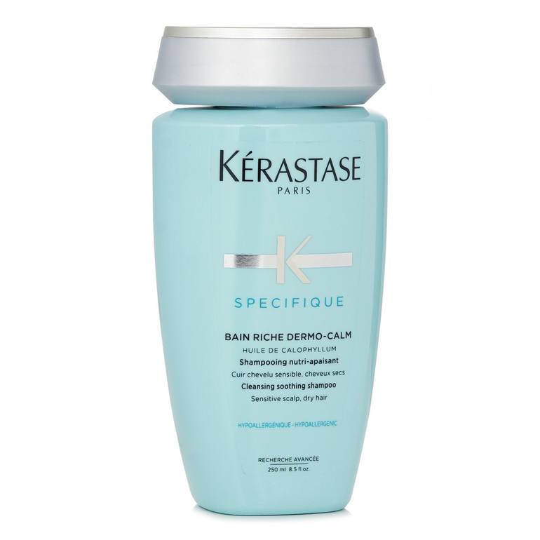 شامبو مسكن منظف Specifique Bain Riche Dermo-Calm (لفروة الرأس الحساسة، الشعر الجاف) من Kerastase