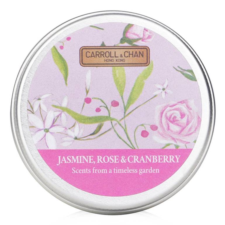 100% Beeswax Mini Tin Candle - # Jasmine, Rose & Cranberry من Carroll & Chan