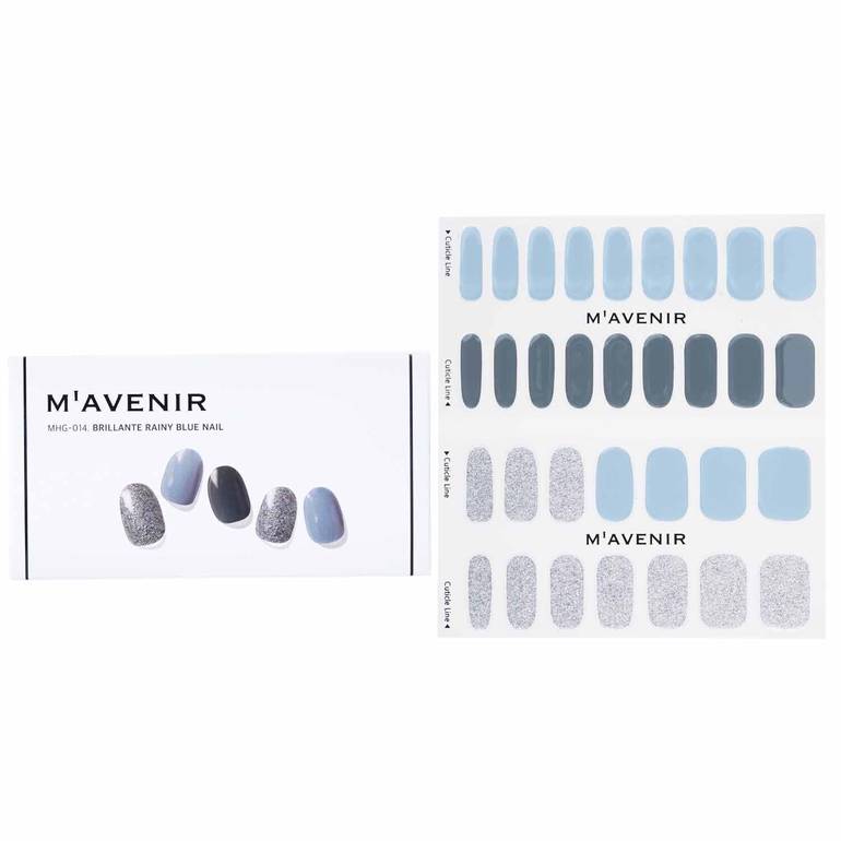Nail Sticker (Blue) - # Brillante Rainy Blue Nail by Mavenir