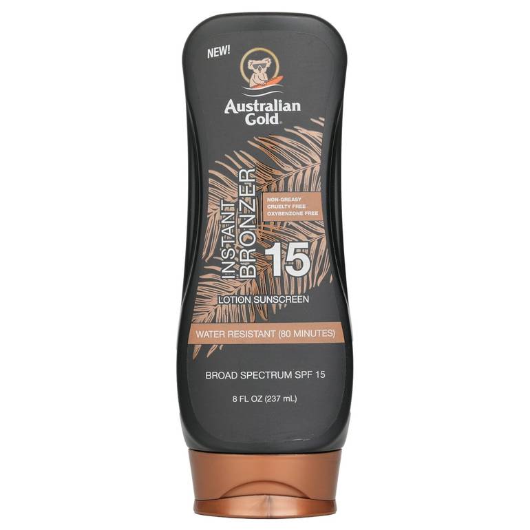 Lotion Sunscreen SPF 15 with Instant Bronzer by Australian Gold