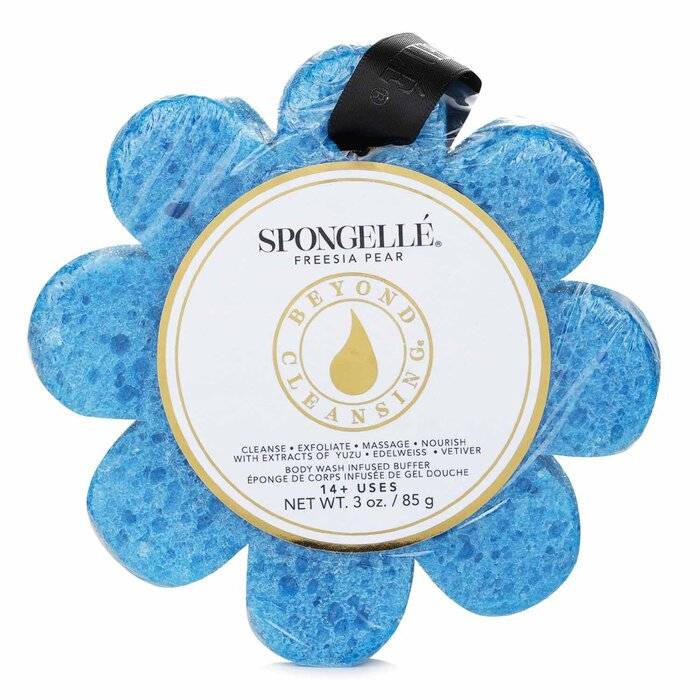 إسفنج صابون زهرة برية - فريزيا كمثرى (أزرق) 1pc/85g من Spongelle