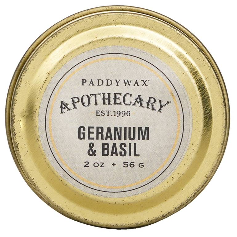 Apothecary Candle - Geranium & Basil by Paddywax