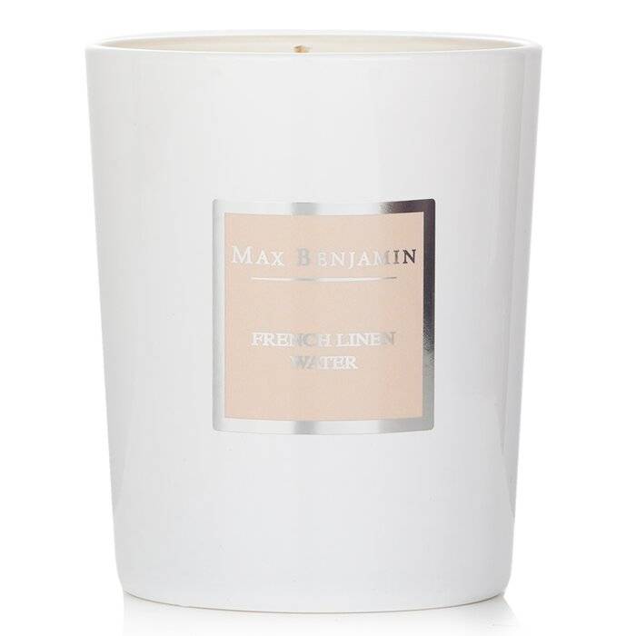 Candle - French Linen Water 190g/6.5oz by Max Benjamin