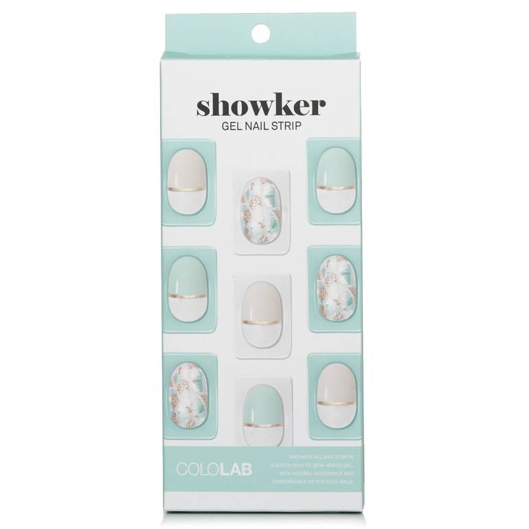 Showker Gel Nail Strip # CSA701 Jewel Shooting Mint من Cololab