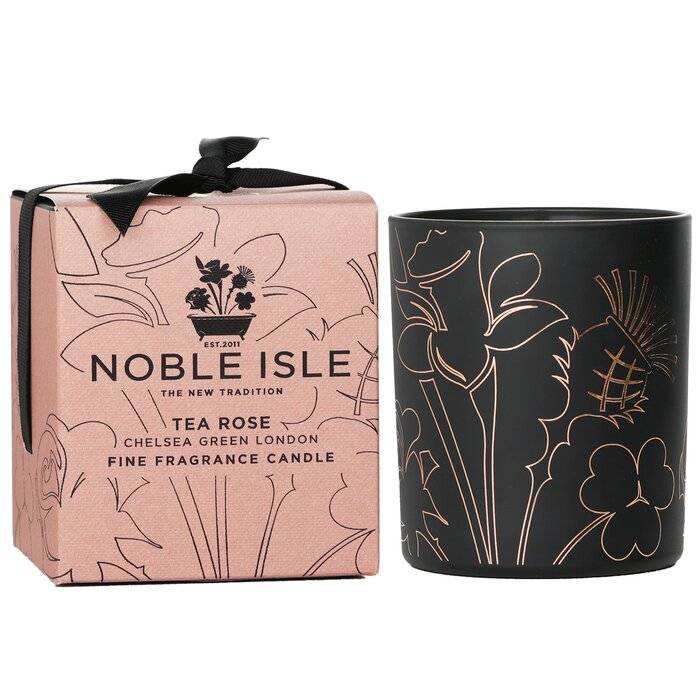 شمعة عطر فاخر وردة الشاي 200g/7.05oz من نوبل آيل