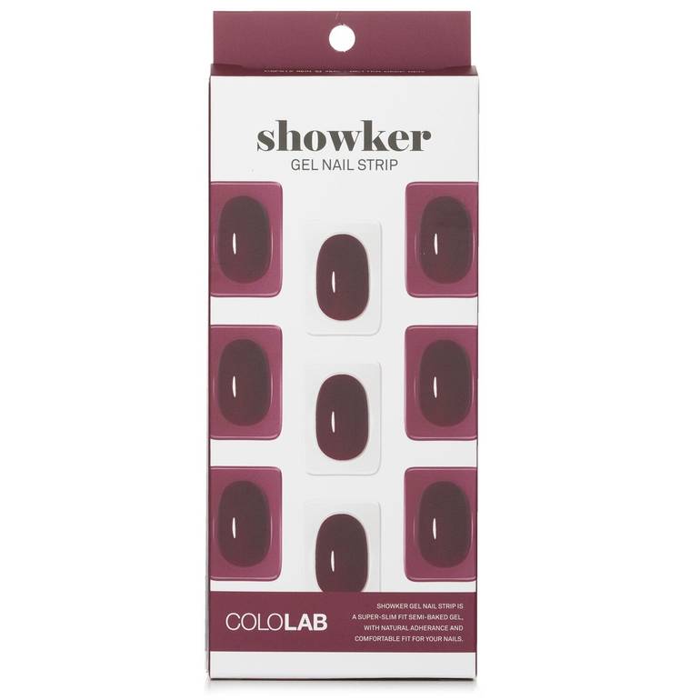 Showker Gel Nail Strip # CSF512 Better Deep Red من Cololab