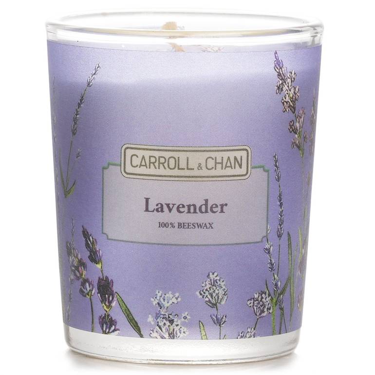 100% Beeswax Votive Candle - Lavender by Carroll & Chan