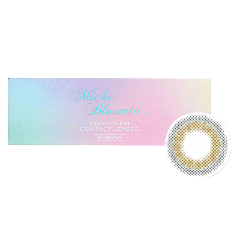 Iris Glow 1 Day Color Contact Lenses (502 Cosmic Latte) - - 3.50 by Miche Bloomin'