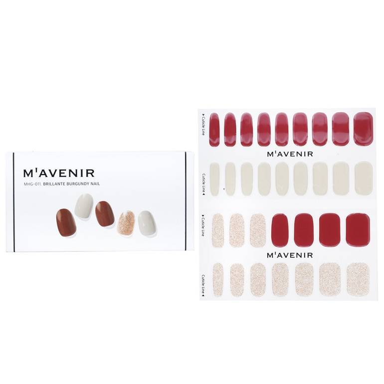 Nail Sticker (Red) - # Brillante Burgundy Nail by Mavenir