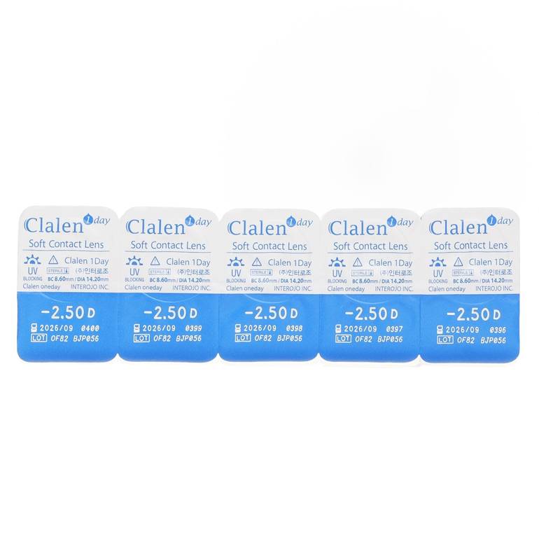 1Day Soft Contact Lens -2.50 من Clalen