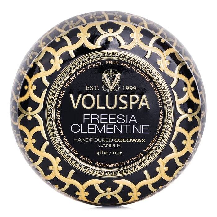 شمع قصدير صغير - Freesia Clementine 113g/4oz من فولوسبا