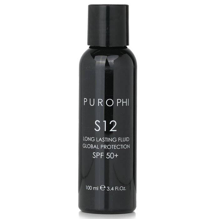 زيت حاصن عالمي أنزيمي S12 سائل طويل الأمد SPF 50 (مقاوم للماء) 100ml/3.4oz من بوروفي