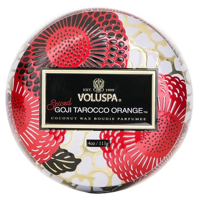 شمع قصديري صغير - Spiced Goji Tarocco Orange 113g/4oz من فولوسبا