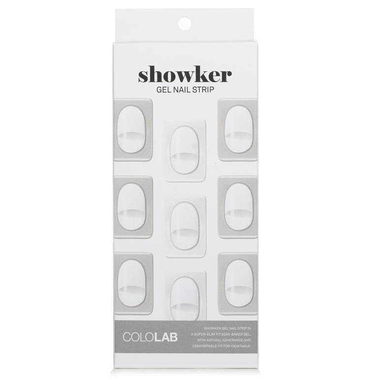Showker Gel Nail Strip # CNA802 Classic White من Cololab