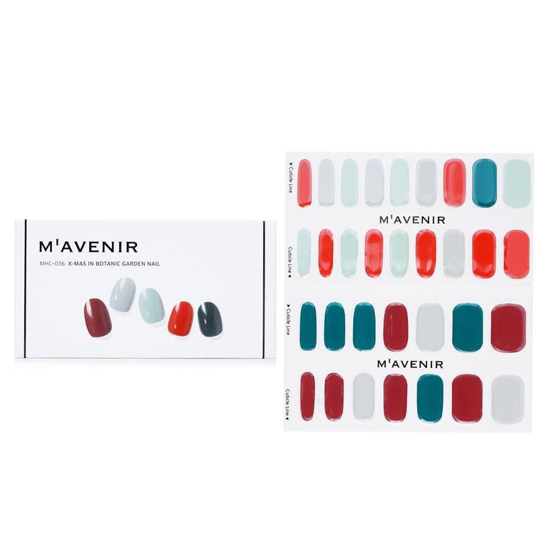ملصق الأظافر (ألوان متنوعة) - # X-Mas In Botanic Garden Nail من Mavenir