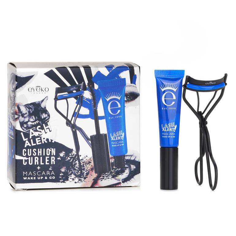 Lash Alert Cushion Curler & Mascara Set: Curler + Mascara 4ml من Eyeko