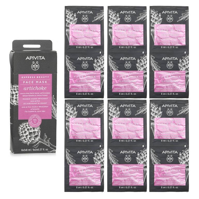 Express Beauty Face Mask With Artichoke AHA & PHA - Brightening & Smoothing من Apivita
