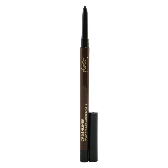 Crushliner Stylo قلم تحديد العيون مقاوم للماء - # 02 بني عالمي 0.35g/0.01oz من Yves Saint Laurent