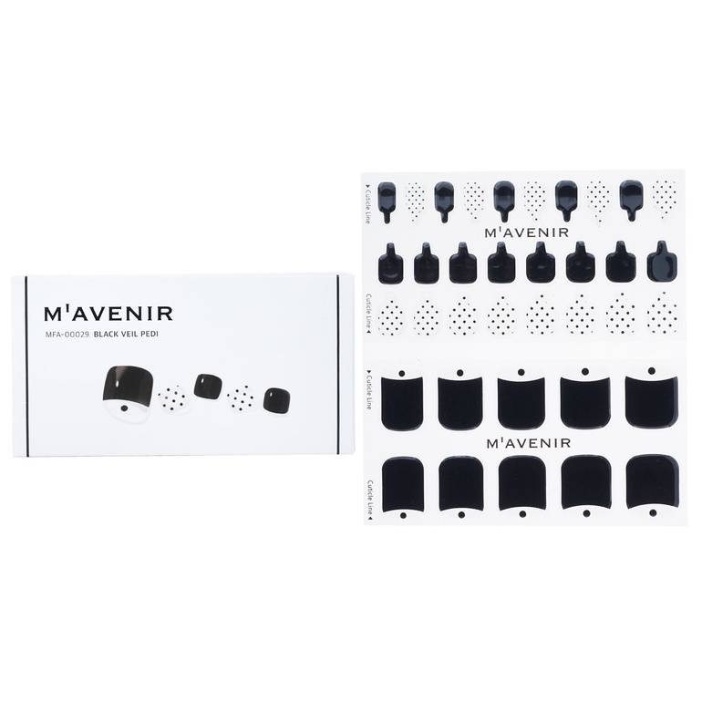 Nail Sticker (Black) - # Black Veil Pedi by Mavenir