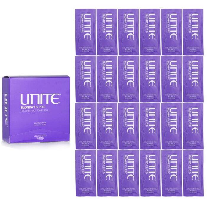 علاج موحد للون BLONDA Fix PRO (مستحضر صالون) 24x30ml/1oz من Unite