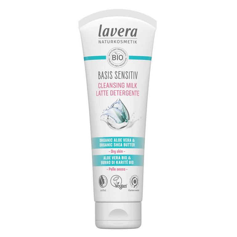 Basis Sensitiv Cleansing Milk - Organic Aloe Vera & Organic Shea Butter (For Dry & Sensitive Skin) by Lavera