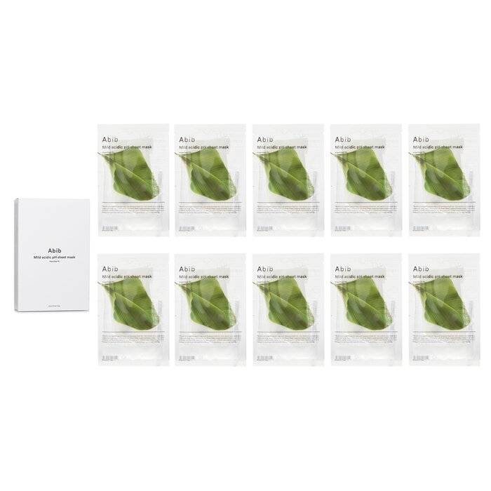 Mild Acidic pH Sheet Mask Heartleaf Fit 30mlx10pcs by Abib