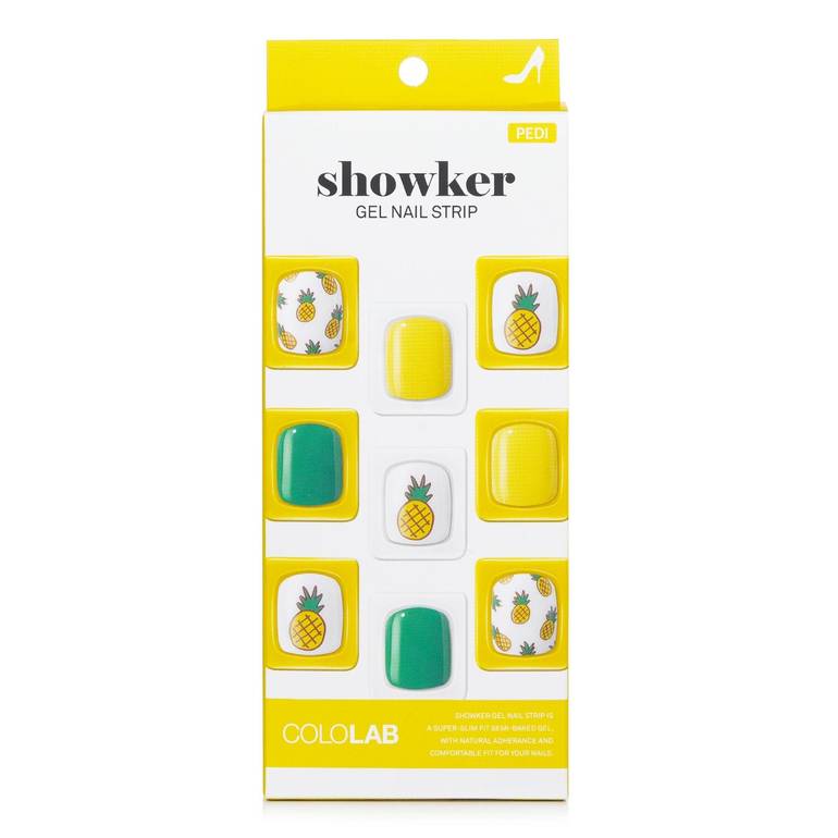 Showker Gel Nail Strip # CPA702 Aloha Pineapple من Cololab