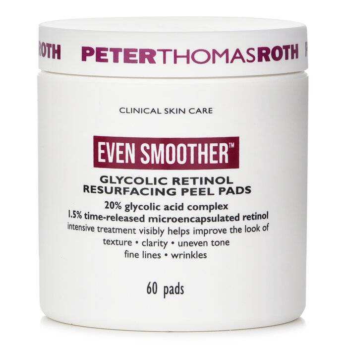 Even Smoother Glycolic Retinol Resurfacing Peel Pads 60pads by Peter Thomas Roth