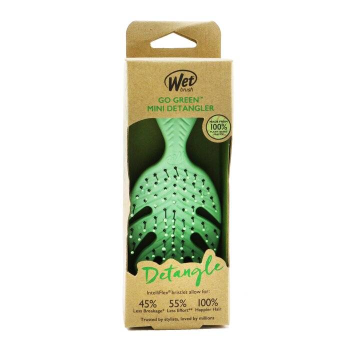 فك تشابك الشعر Go Green - # أخضر 1pc من فرشاة مبللة