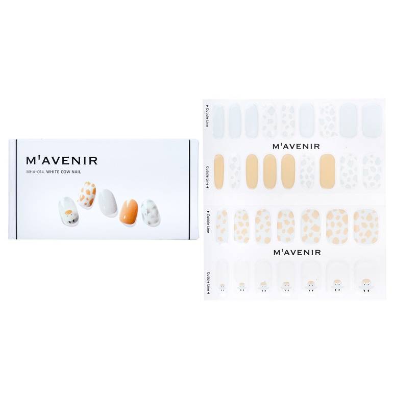 Nail Sticker (White) - # White Cow Nail by Mavenir