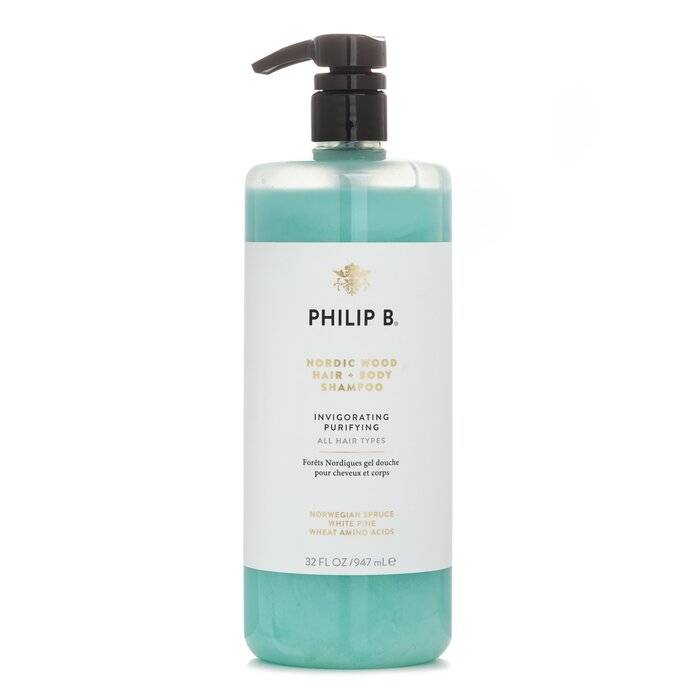شامبو للشعر والجسم Nordic Wood (مطهر ومرطب لجميع أنواع الشعر) 947ml/32oz من Philip B