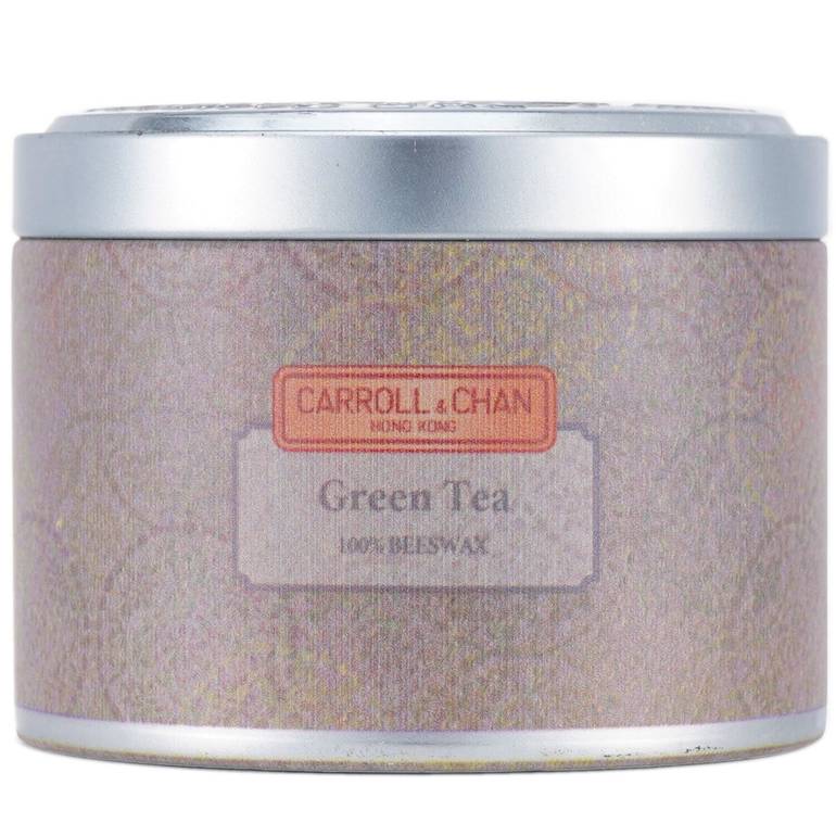 شمع قصديري بشمع العسل 100% - Green Tea من Carroll & Chan