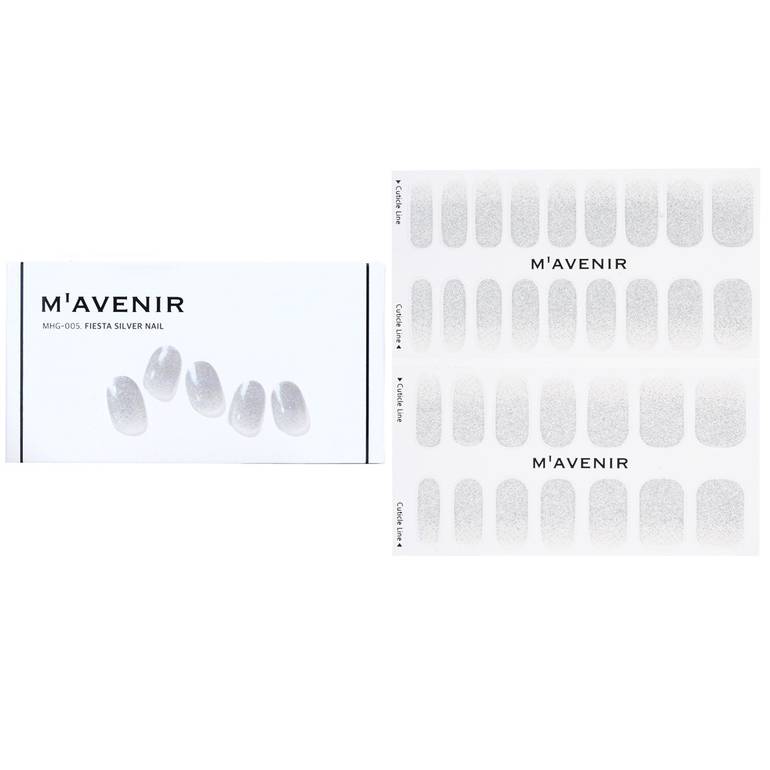 Nail Sticker (Grey) - # Fiesta Silver Nail by Mavenir