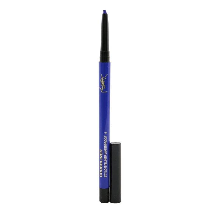 Crushliner Stylo قلم تحديد العيون مقاوم للماء - # 06 أزرق 0.35g/0.01oz من Yves Saint Laurent