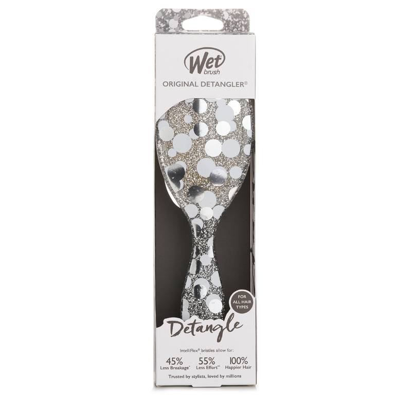 Original Detangler Groovy Disco Silver Hair Brush من Wet Brush