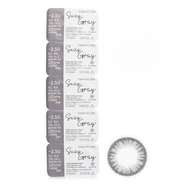 Iris 1Day Suzy Gray -2.50 من Clalen