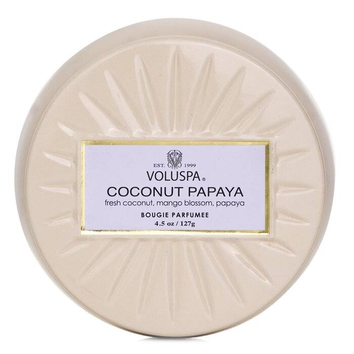 شمع قصديري صغير - Coconut Papaya 127g/4.5oz من فولوسبا
