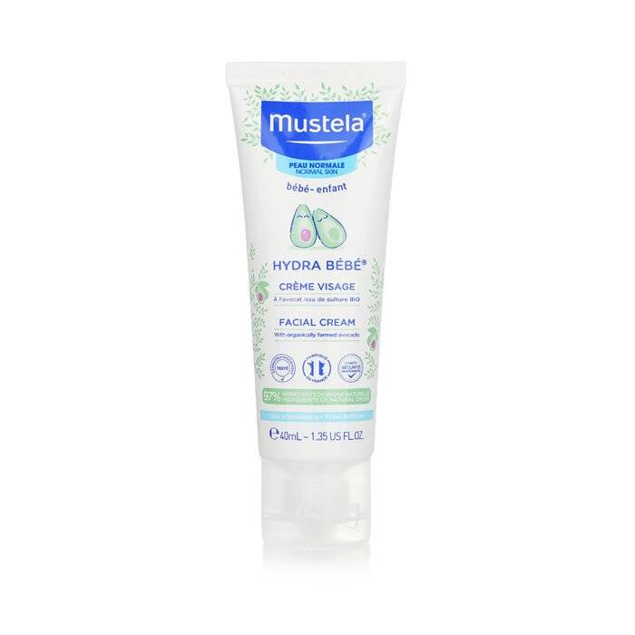 كريم وجه Hydra-Bebe بالأفوكادو الأورغانيك - للبشرة العادية 40ml/1.35oz من Mustela