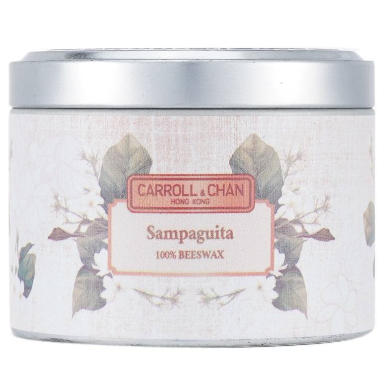 شمع قصديري بشمع العسل 100% - Sampaguita من Carroll & Chan