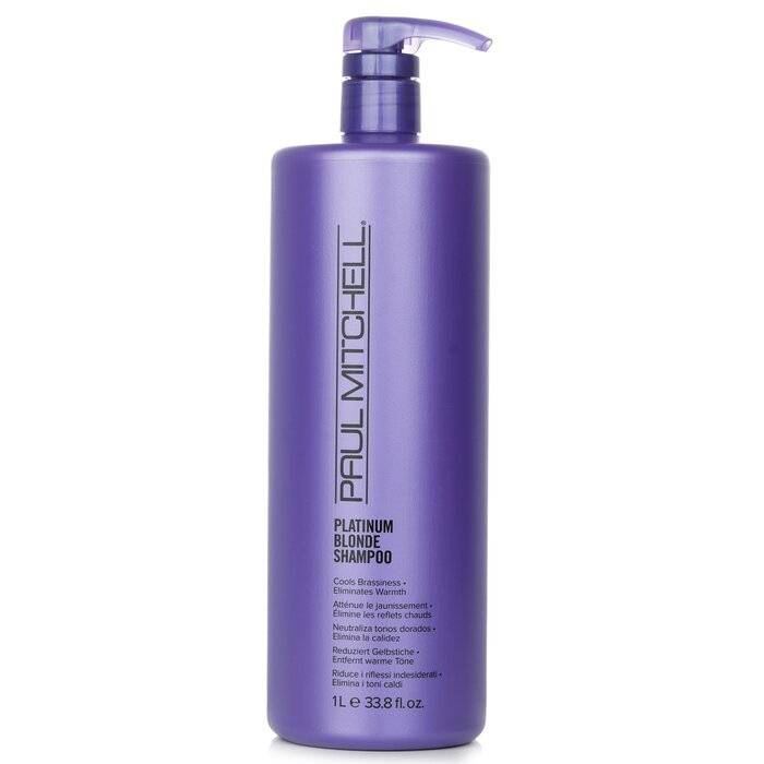 Platinum Blonde Shampoo (Cools Brassiness - Eliminates Warmth) 1000ml/33.8oz by Paul Mitchell