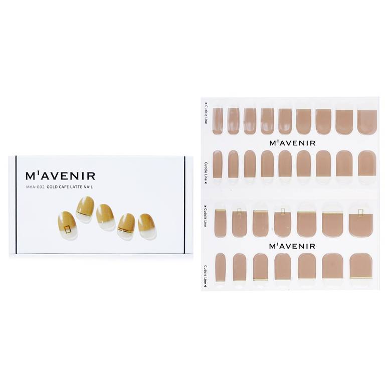 Nail Sticker (Brown) - # Gold Cafe Latte Nail by Mavenir