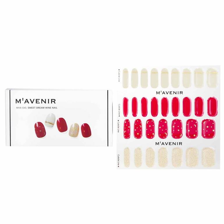 ملصق الأظافر (أحمر) - # Sweet Dream Wine Nail من Mavenir