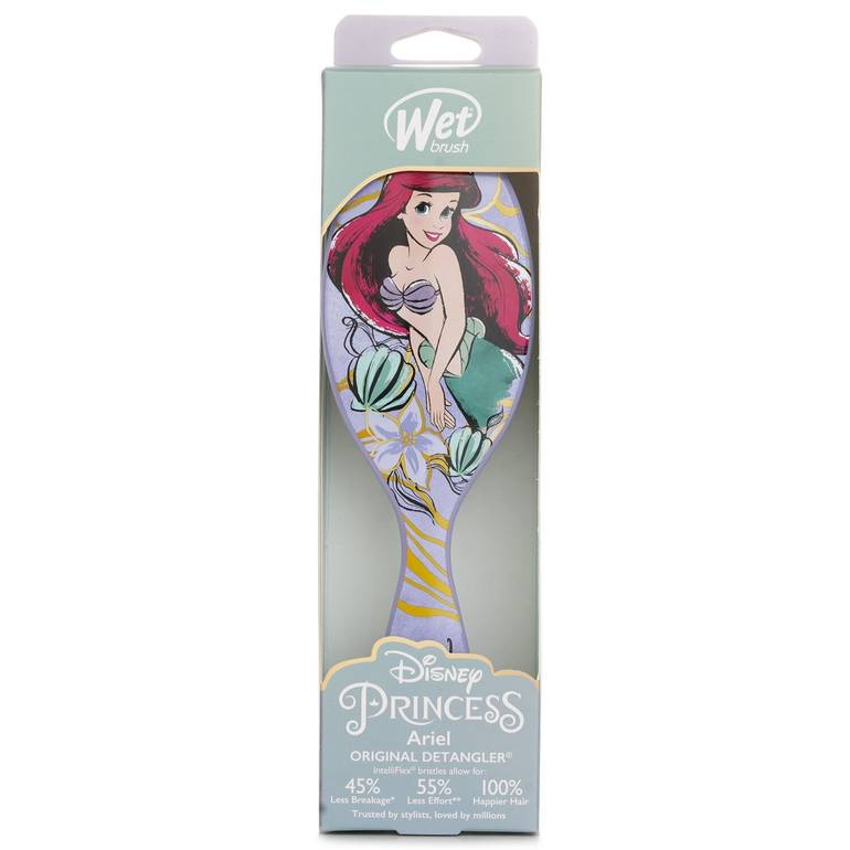 Original Detangler Elegant Disney Princess Ariel Hair Brush من Wet Brush