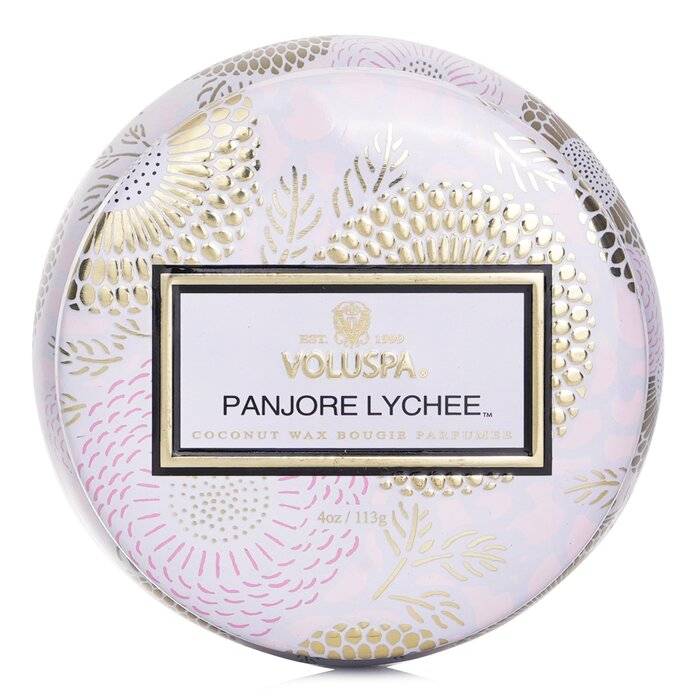 شمع قصديري صغير - Panjore Lychee 113g/4oz من فولوسبا