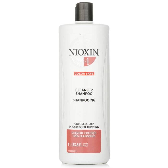 Derma Purifying System 4 Cleanser Shampoo (Colored Hair, Progressed Thinning, Color Safe) 1000ml/33.8oz by Nioxin