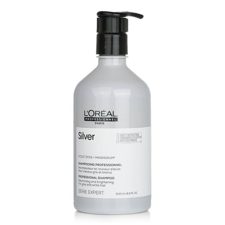 Professionnel Serie Expert - Silver Violet Dyes + Magnesium Neutralising and Brightening Shampoo (For Grey and White Hair) by L'Oreal