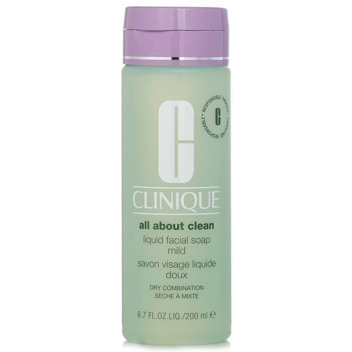 صابون سائل للوجه All About Clean لطيف - للبشرة الجافة إلى المختلطة(Random Packaging) 200ml/6.7oz من Clinique