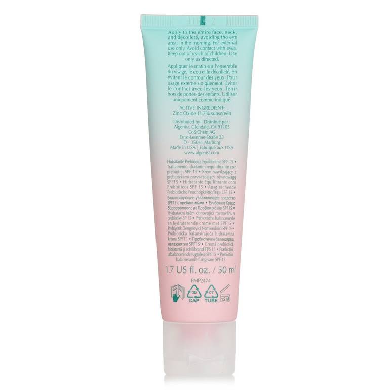 مرطب موازن للبشرة Alive Prebiotic SPF 15 من Algenist