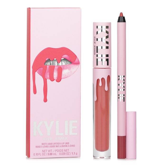 Matte Lip Kit: Matte Liquid Lipstick 3ml + Lip Liner 1.1g - # 704 Sweater Weather 2pcs by Kylie By Kylie Jenner